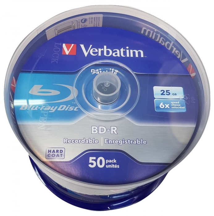 BD-R Single Layer Verbatim Datalife 25GB 6X spindle 50 buc. [2]