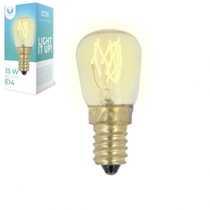 Bec cu filament, ST26, E14 15W, 230V, 2700K, 60lm, Forever Light 88109, lumina calda [2]