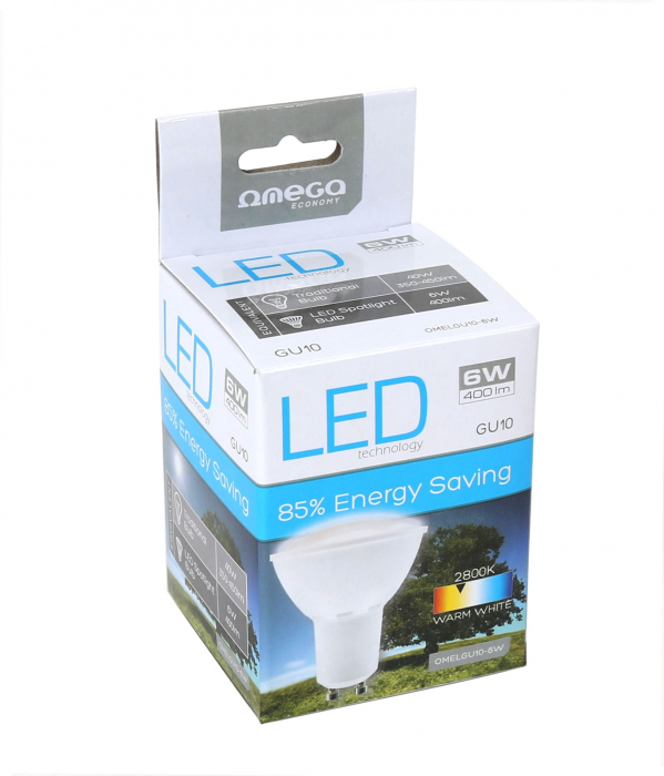 Bec Omega Led Spotlight 2800K GU10 6W 300LM [42555] - OMELGU10-6W [2]