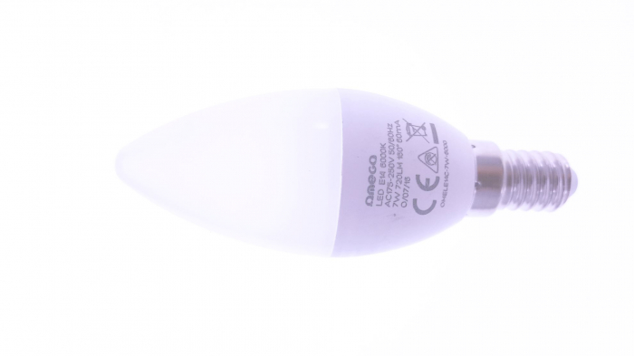Bec Led Bulb Omega Comfort 6000K E14 7W CANDLE 43536 - OMELE14C-7W-6000 [2]