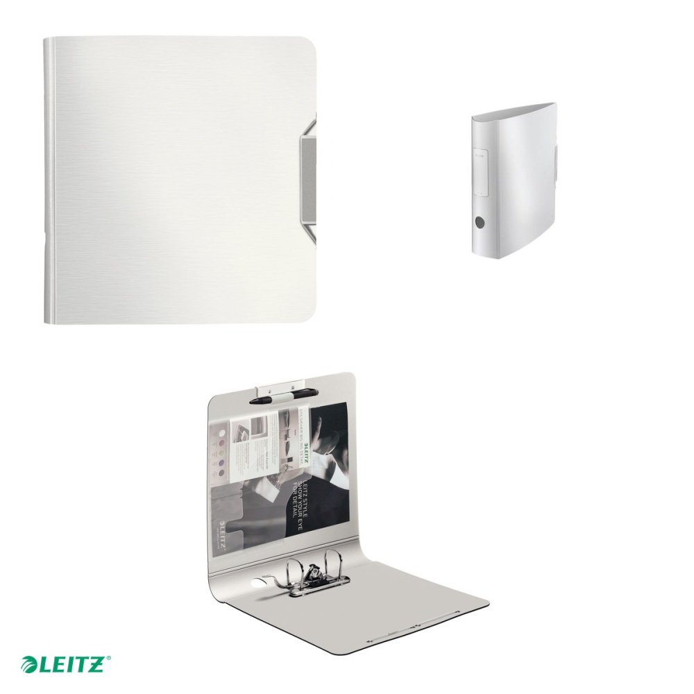 Biblioraft Leitz 180° Active Style, polyfoam, A4, 82 mm, pentru arhivare, alb Arctic [4]