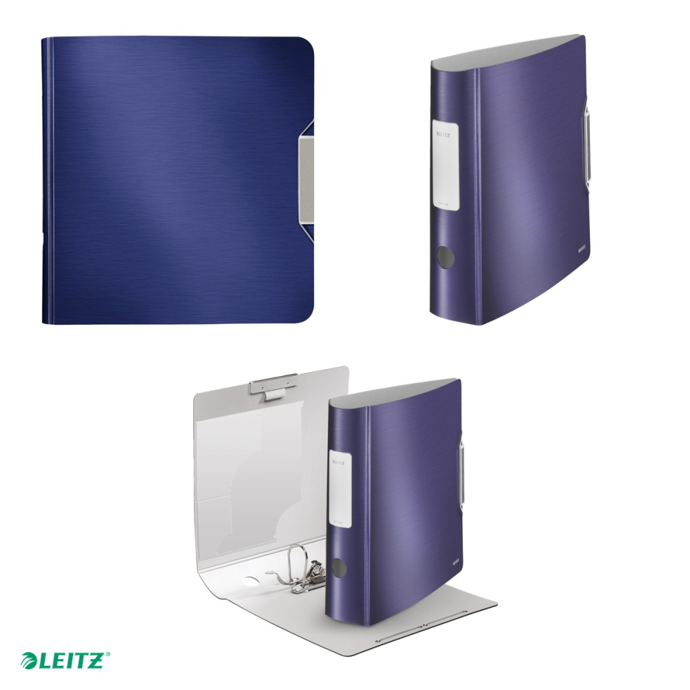 Biblioraft Leitz 180° Active Style, polyfoam, A4, 82 mm, pentru arhivare, albastru-violet [4]