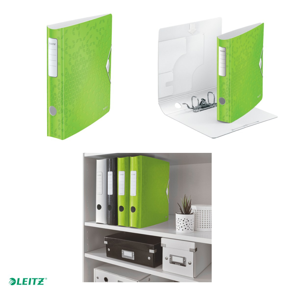 Biblioraft Leitz 180° Active WOW, polyfoam, A4, 65 mm, capacitate 350 coli (80 g/mp), pentru arhivare, verde [4]
