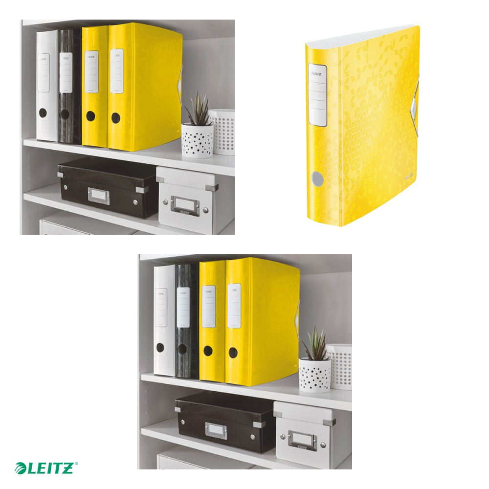 Biblioraft Leitz 180° Active WOW, polyfoam, A4, 82 mm, pentru arhivare, galben [4]