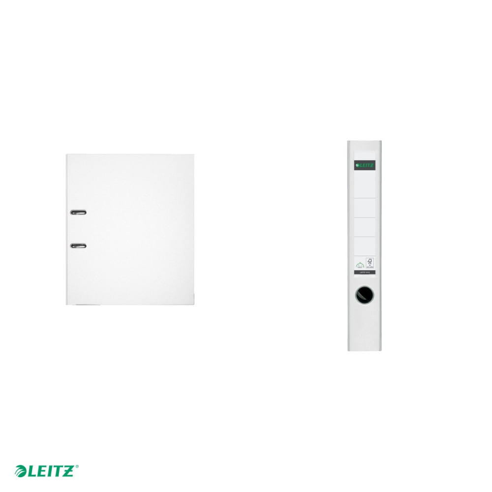 Biblioraft Leitz 180°, PP, A4, 52 mm, capacitate 350 coli (80 g/mp), pentru arhivare, alb [4]