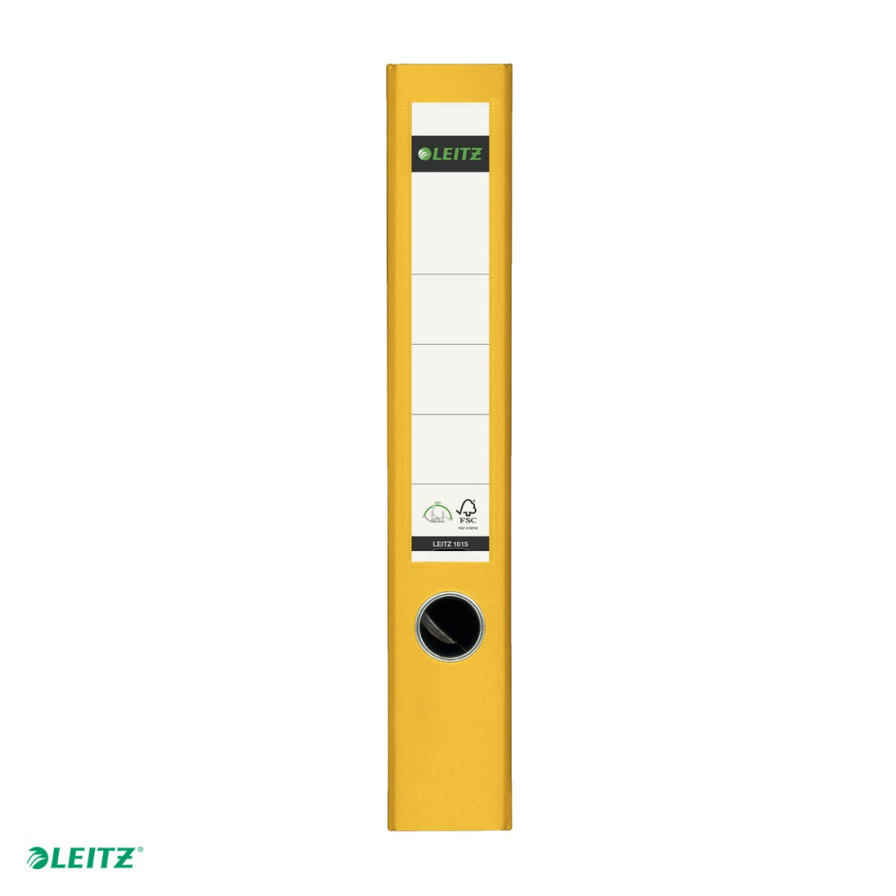Biblioraft Leitz 180°, PP, A4, 52 mm, capacitate 350 coli (80 g/mp), pentru arhivare, galben [4]