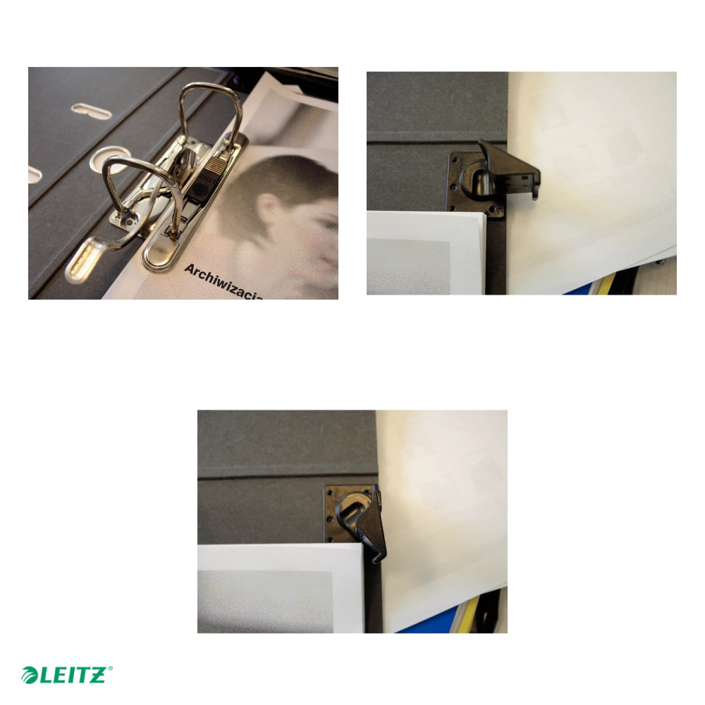 Biblioraft Leitz 180°, suspendabil, PP, A4, 50 mm, capacitate 350 de coli (80 g/mp), pentru arhivare, negru [4]