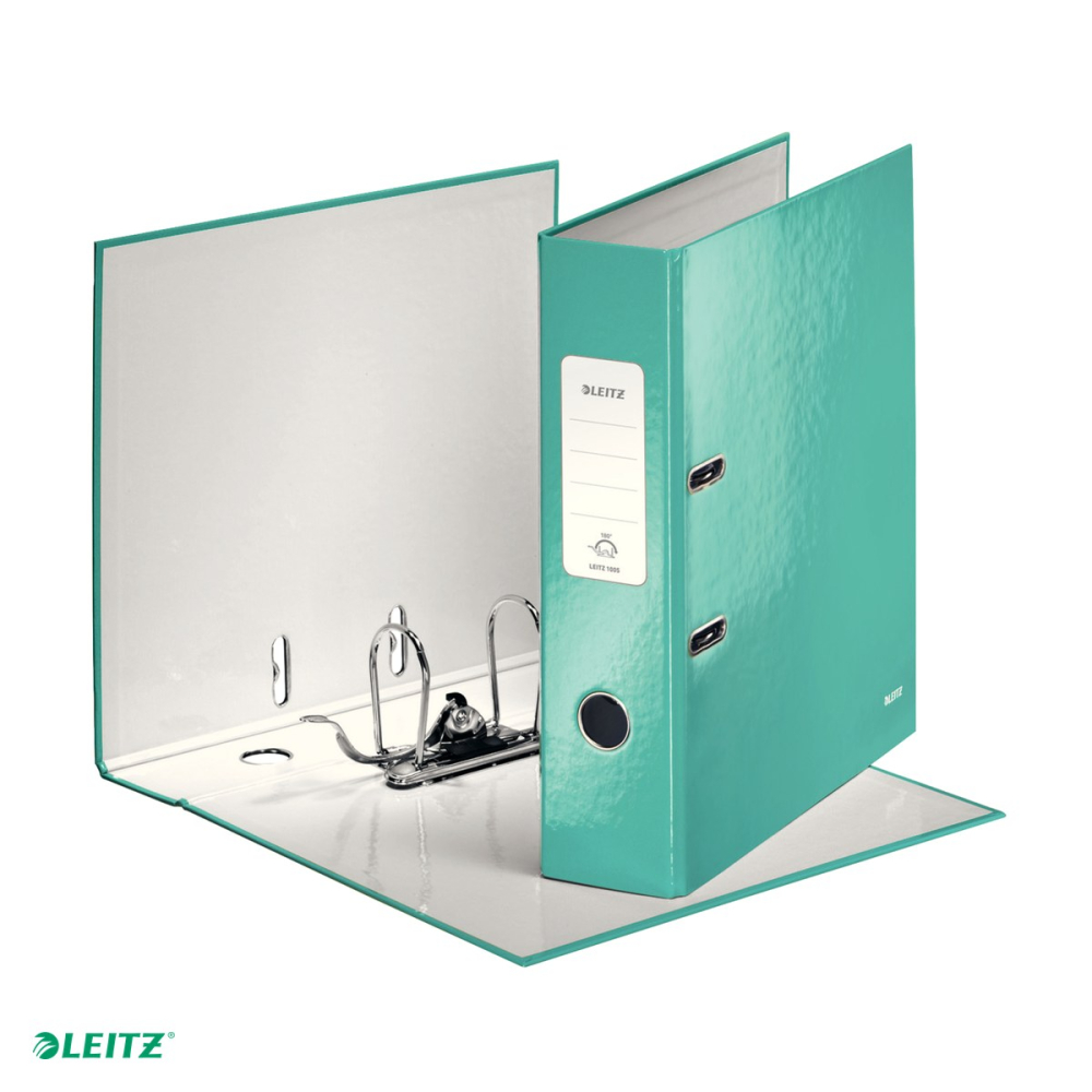 Biblioraft Leitz 180° WOW, carton laminat, A4, 80 mm, capacitate 600 coli (80 g/mp), turcoaz [5]