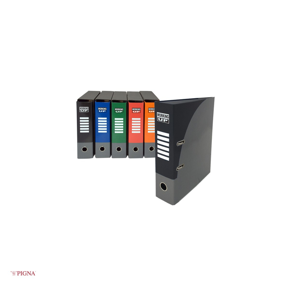 Biblioraft Pigna Working Up, A4, din carton, 8 cm, negru [4]