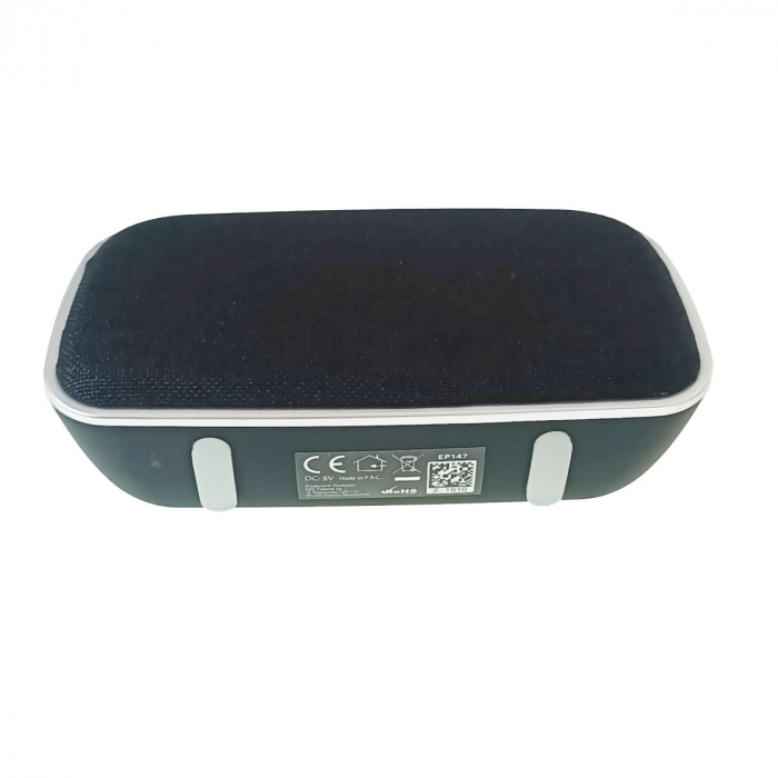 Boxa portabila Esperanza Blues, 3W, radio FM, bluetooth v.4.2, USB, slot card microSD, intrare AUX 3.5mm, dimensiuni 143 x 82 mm, neagra [4]