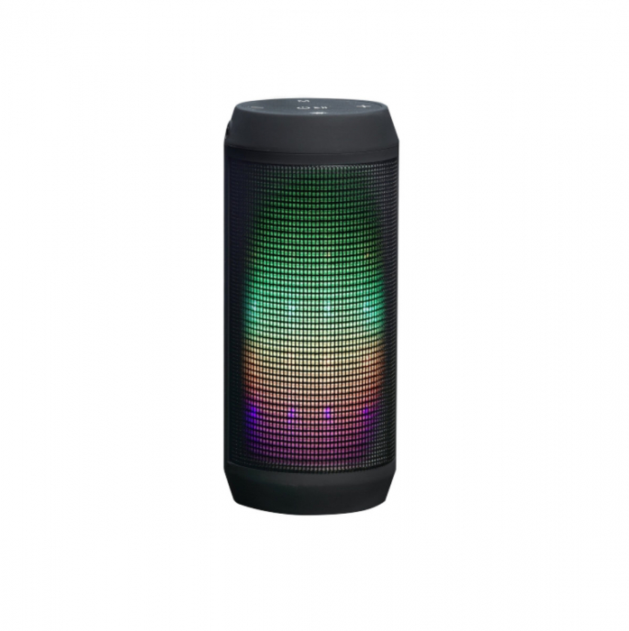 Boxa portabila Esperanza Fado, 2 x 3W, radio Fm, bluetooth, intrare AUX jack 3.5mm, acumulator 1200 mAh, slot card TF, lumini led, dimensiuni 175 x 76mm, neagra [2]