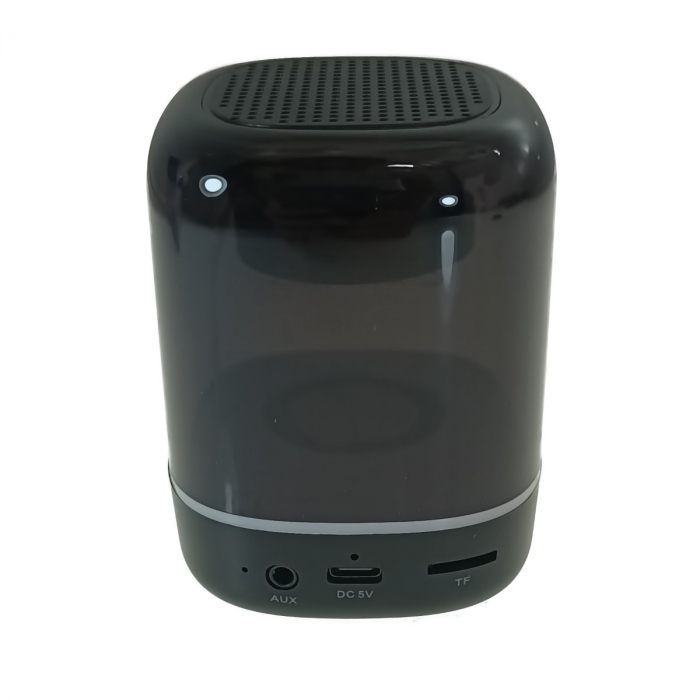 Boxa portabila Esperanza Viola, 3W, iluminare RGB, radio FM, bluetooth v.5.0, slot card microSD, AUX in jack 3.5mm, dimensiuni 85 x 68 mm, neagra [2]