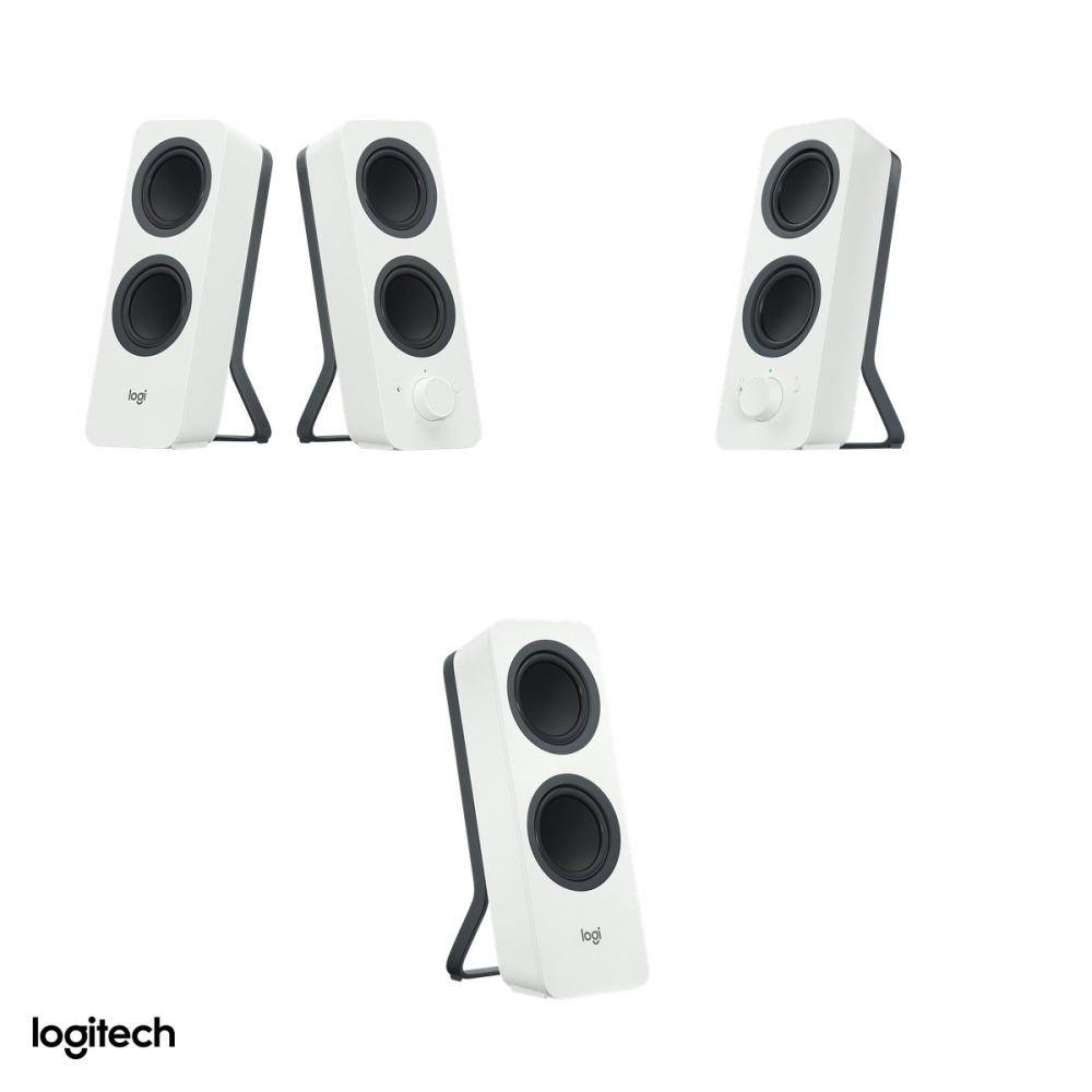 Boxe PC 2.0 Logitech Z207 Bluetooth si intrare jack 3,5 mm, 5 W RMS, Easy-Switch pentru 2 dispozitive, iesire pentru casti, alb crem, 980-001292 [4]