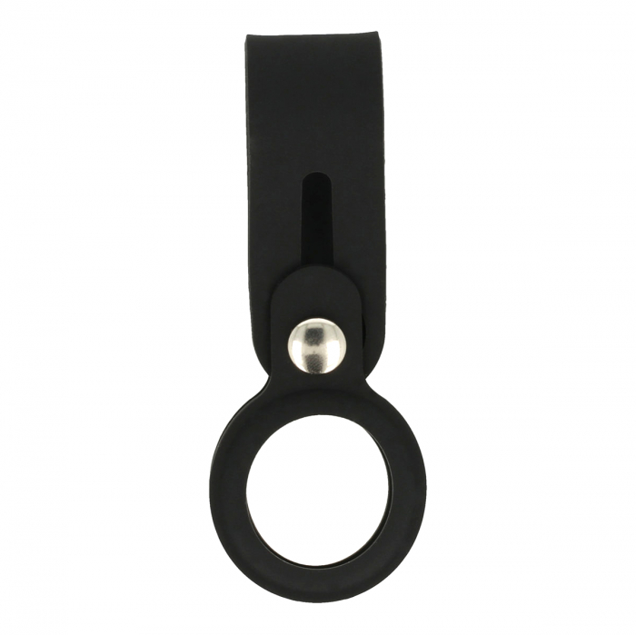Breloc pentru Apple AirTag 87758, din silicon, negru [3]