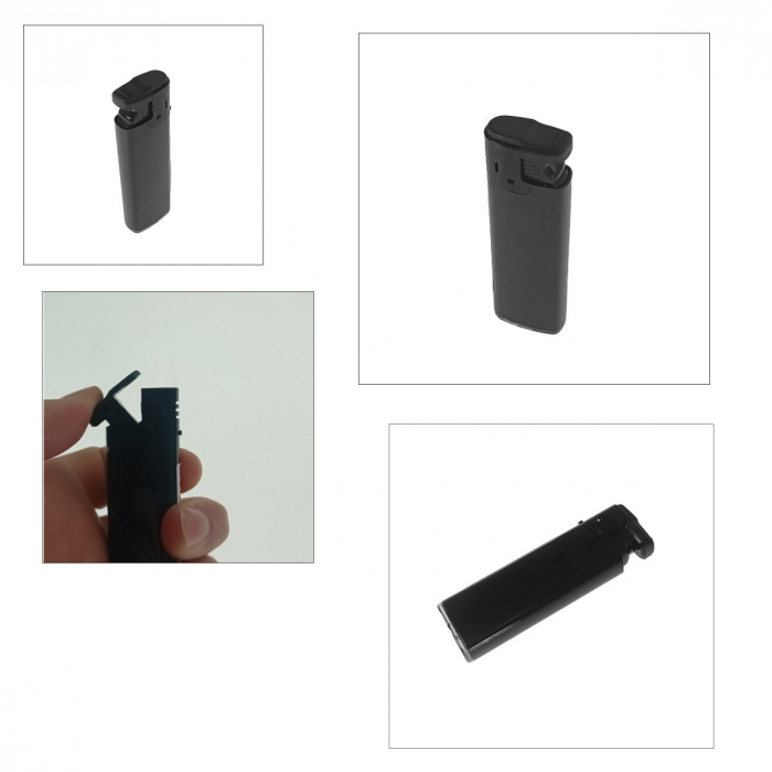 Bricheta antivant, de buzunar, BRFA00064 Black, 81 x 27 x 12 mm, flacara reglabila, neagra [3]