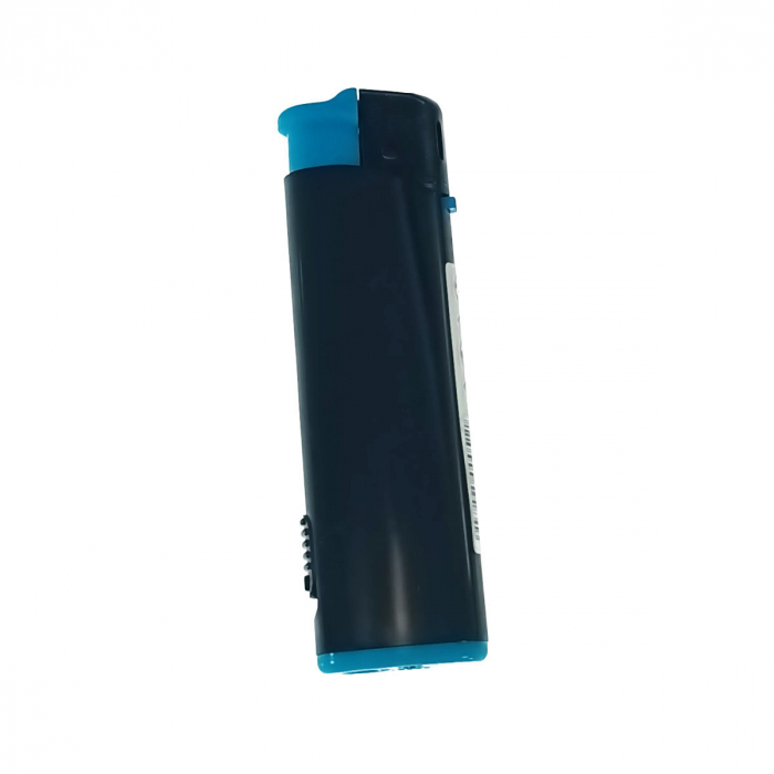 Bricheta cu LED, de buzunar, BRFL00051 Blue, 81 x 25 x 10 mm, flacara reglabila, neagra cu albastru [4]