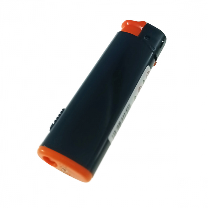 Bricheta cu LED, de buzunar, BRFL00051 Orange, 81 x 25 x 10 mm, flacara reglabila, neagra cu portocaliu [5]
