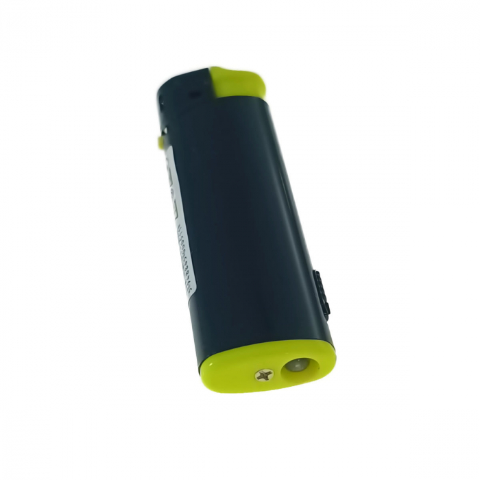 Bricheta cu LED, de buzunar, BRFL00051 Yellow, 81 x 25 x 10 mm, flacara reglabila, neagra cu galben [5]