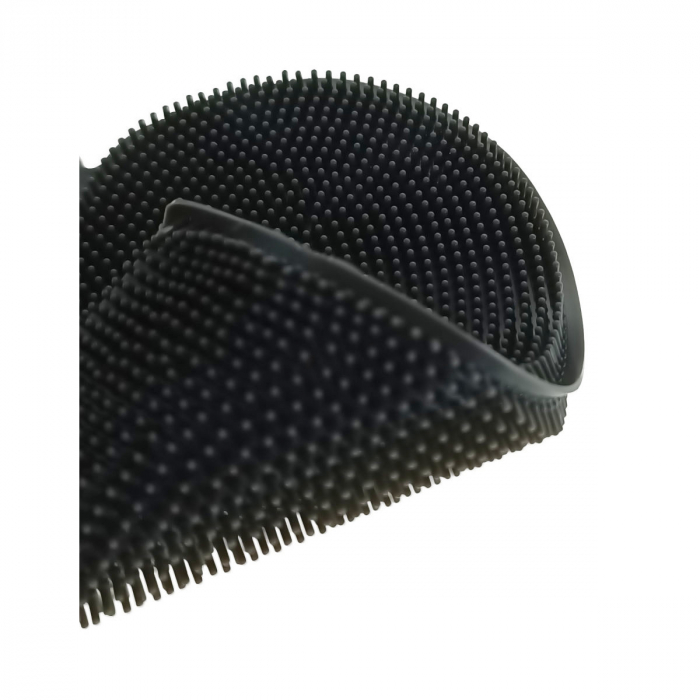 Burete din silicon pentru spalare, multifunctional, dimensiuni 130 x 128 x 9 mm, forma inimioara, 41749, gri [4]