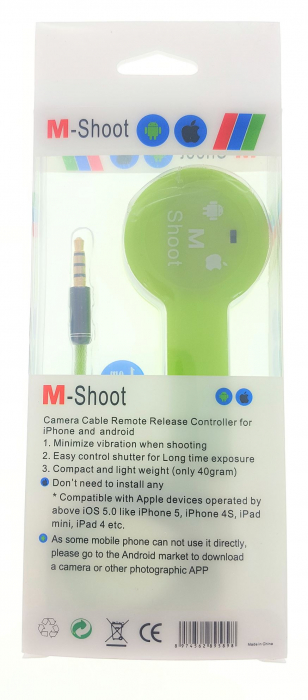 Buton comanda cu cablu jack [BCS02] 1m pentru android si iOS - BCS02 [4]