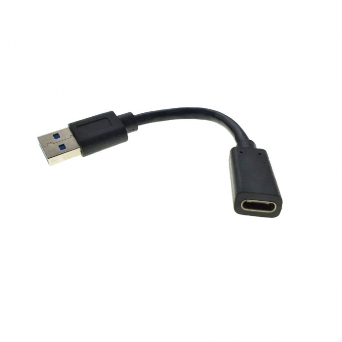 Adaptor GEMBIRD A-USB3-AMCF-01, USB 3.1 AM tata tip C mama, 10 cm, negru [2]