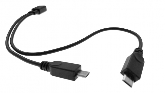 Cablu Adaptor Adisc micro USB F la 2x microUSB M - CAM2MU [3]