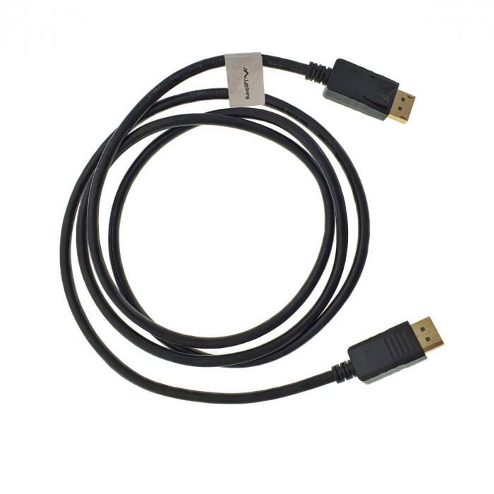 Cablu audio-video, Lanberg 41337, conectori DisplayPort (DP) tata la DisplayPort (DP) tata, lungime 1.8m, rezolutie 4K, negru [4]