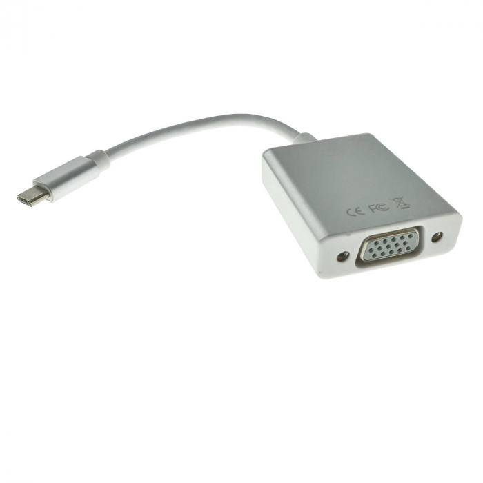 Cablu convertor cu adaptor de la USB 3.1 tip C tata la port VGA mama, rezolutie Full HD 1080p [4]