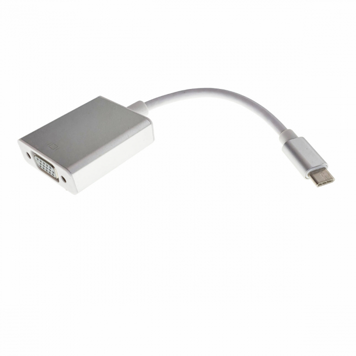 Cablu convertor cu adaptor de la USB 3.1 tip C tata la port VGA mama, rezolutie Full HD 1080p [3]