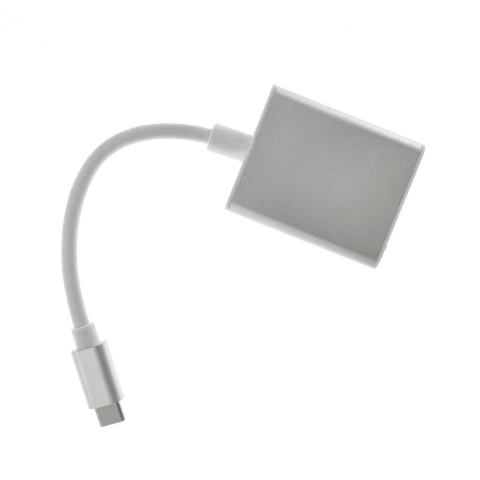 Cablu convertor cu adaptor de la USB 3.1 tip C tata la port VGA mama, rezolutie Full HD 1080p [2]