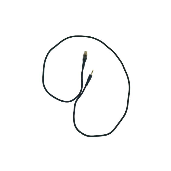 Cablu cu conector jack 3.5 mm la USB-C, Jellico B21, 100 cm, in blister, negru [5]