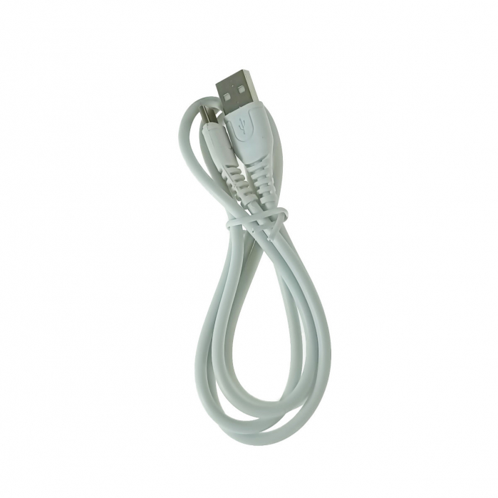 Cablu cu conectori USB-A tata la USB-C tata, 6A, lungime 100cm, Kabel M58, incarcare, transfer date, alb [3]