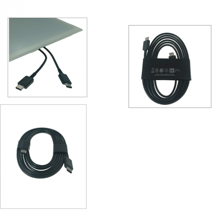 Cablu cu conectori USB-C tata la USB-C tata, OEM model MD-EP-DW767, negru, 1.8m, PD 5A [3]