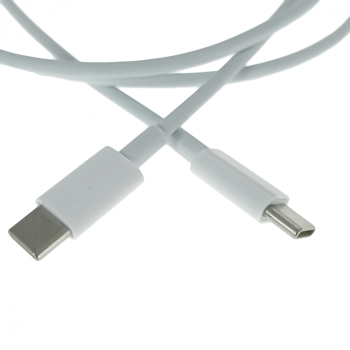 Cablu cu conectori USB-C tata la USB-C tata, pentru incarcare pana la 18W, lungime 100cm, alb [5]