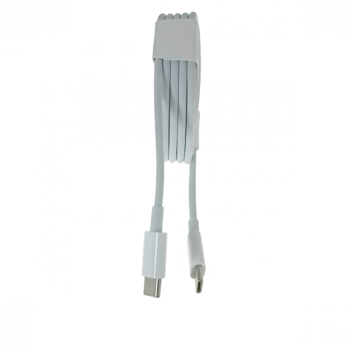 Cablu cu conectori USB-C tata la USB-C tata, pentru incarcare pana la 18W, lungime 100cm, alb [4]