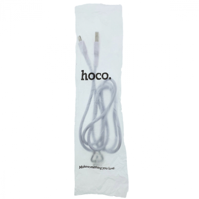 Cablu cu conectori USB tata la 8-pin Lightning tata, HOCO X20 Snowy Spirit 06881, 2.4 A, lungime 1m, alb [5]