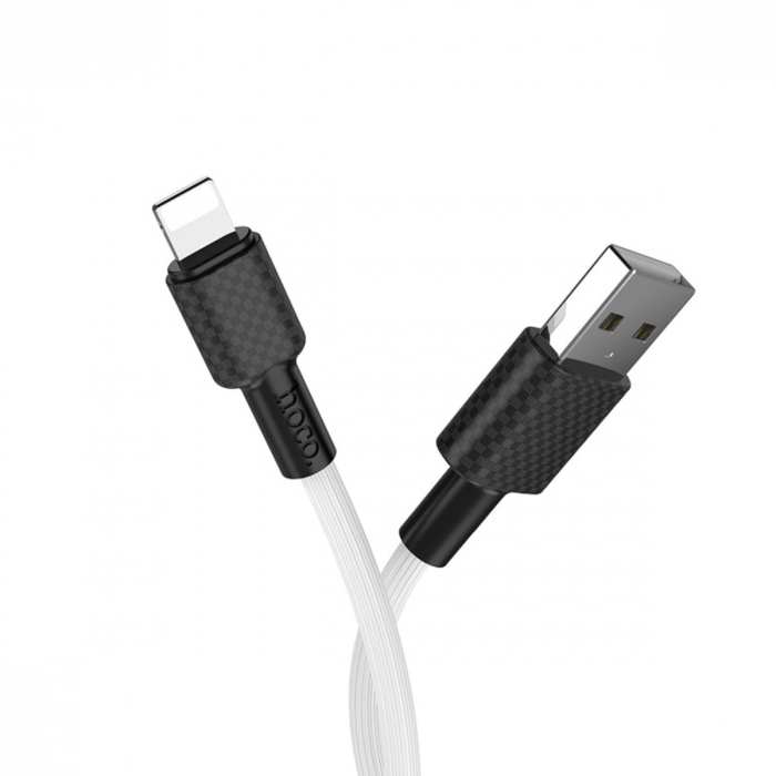 Cablu cu conectori USB tata la Lightning tata, HOCO X29W Superior Style, lungime 1m, 2A, alb [1]