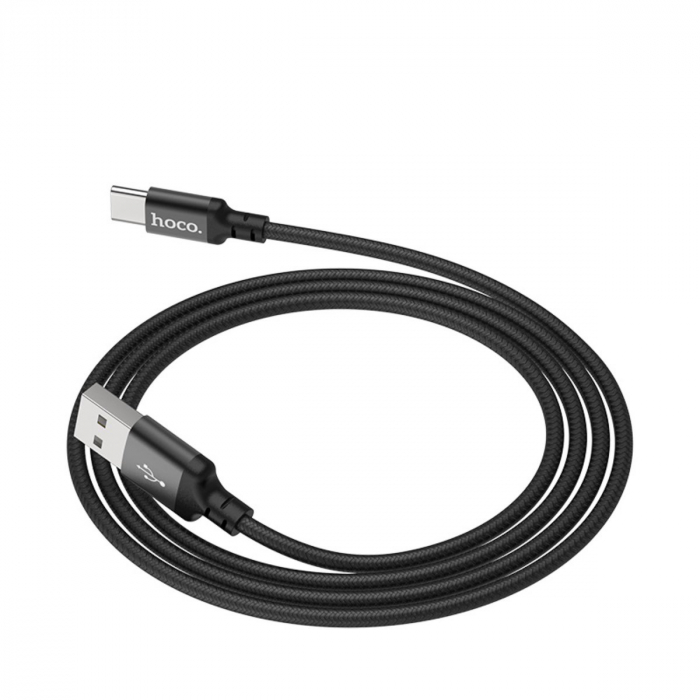 Cablu cu conectori USB tata la USB Tip C tata, HOCO X14 Times Speed, 3A, lungime 1m, negru [2]