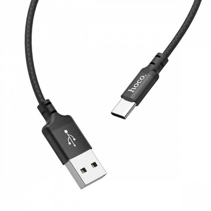 Cablu cu conectori USB tata la USB Tip C tata, HOCO X14 Times Speed, 3A, lungime 1m, negru [4]