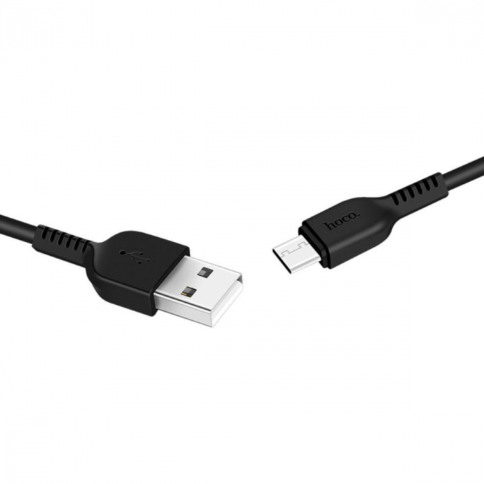 Cablu cu conectori USB tata la USB Tip C tata, HOCO X20 Exotic Radiance, 3A, lungime 1m, negru [2]