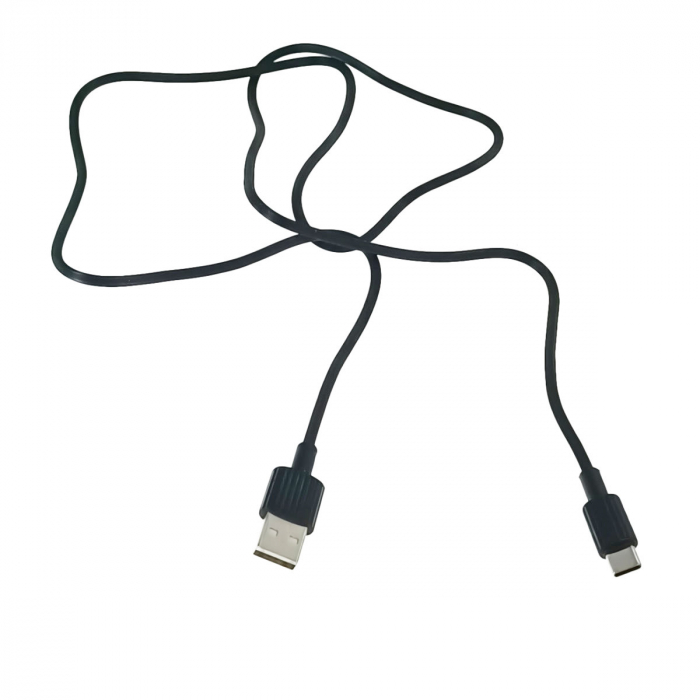 Cablu cu conectori USB tata la USB Tip C tata, XO NB156, 3A, lungime 1m, negru [3]
