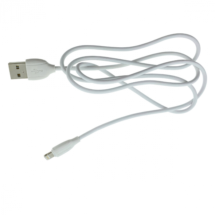 Cablu cu conectori USB tata si lightning tata, Borofone BX19 Benefit 70176, lungime 1m, 2.4A, alb [3]