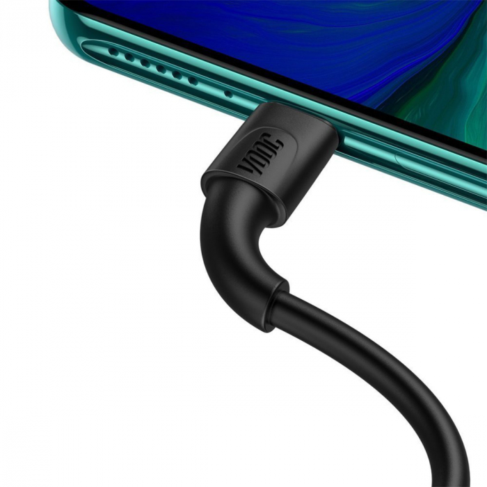 Cablu Date si Incarcare Baseus USB la USB Type-C, 5 A, 1 m, CATSW-F01, Negru [3]