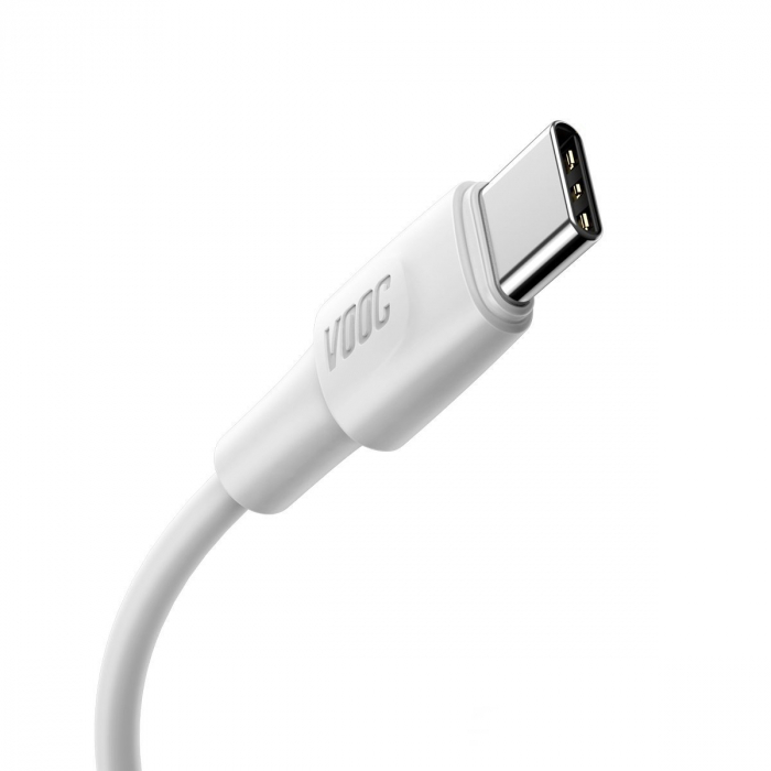 Cablu Date si Incarcare Baseus USB la USB Type-C, 5 A, 1 m,CATSW-F02, Alb [2]
