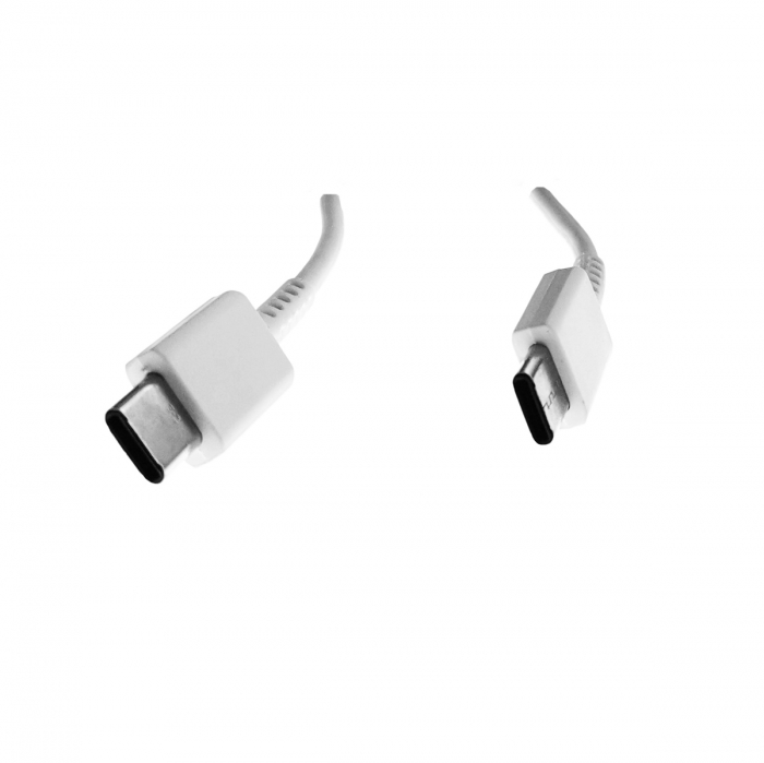 Cablu cu conectori USB Tip C tata la USB de Tip C tata, Samsung EP-DG977, cablu 100cm, alb [3]