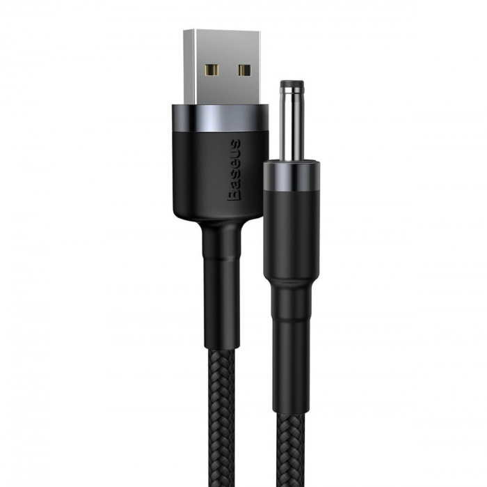 Cablu incarcare Baseus, Cafule CADKLF-G1, USB la 3.5 mm, 1m, 2A, Negru Gri [4]