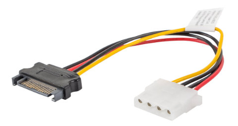 Cablu de conectare , Lanberg , SATA tata ->MOLEX mama , 0.15 m [5]