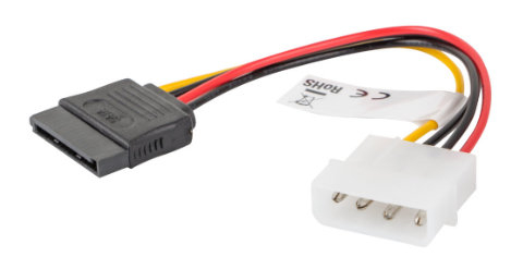 Cablu de conectare , Lanberg , MOLEX(mama)->SATA(tata) , 0.15 m [5]