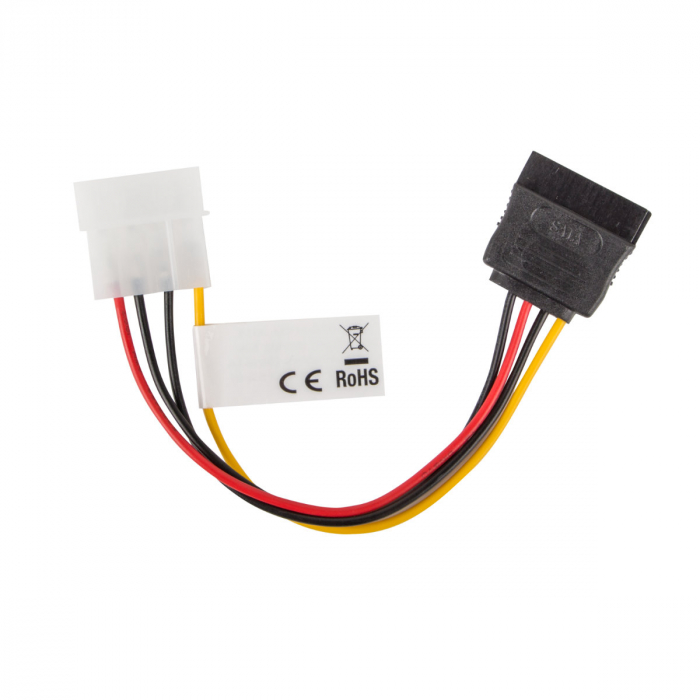 Cablu de conectare , Lanberg , MOLEX(mama)->SATA(tata) , 0.15 m [3]