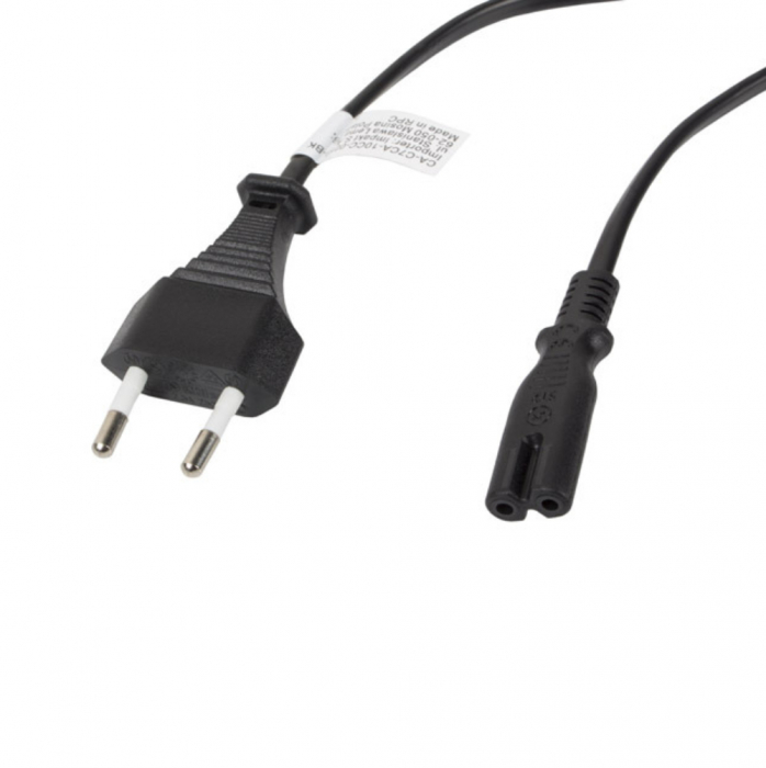 Cablu de alimentare TV / radiocasetofon, lungime 3m, Lanberg 42913, Euro, CEE 7/16 la IEC 320 C7, 2 pini, 10A, negru [2]